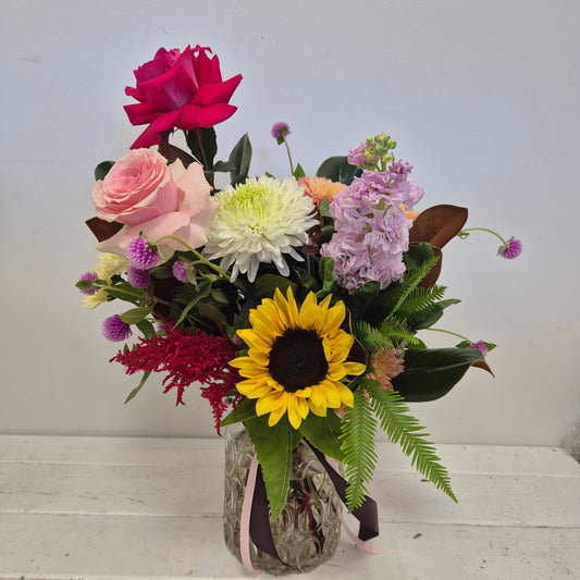 Seasonal blooms vase