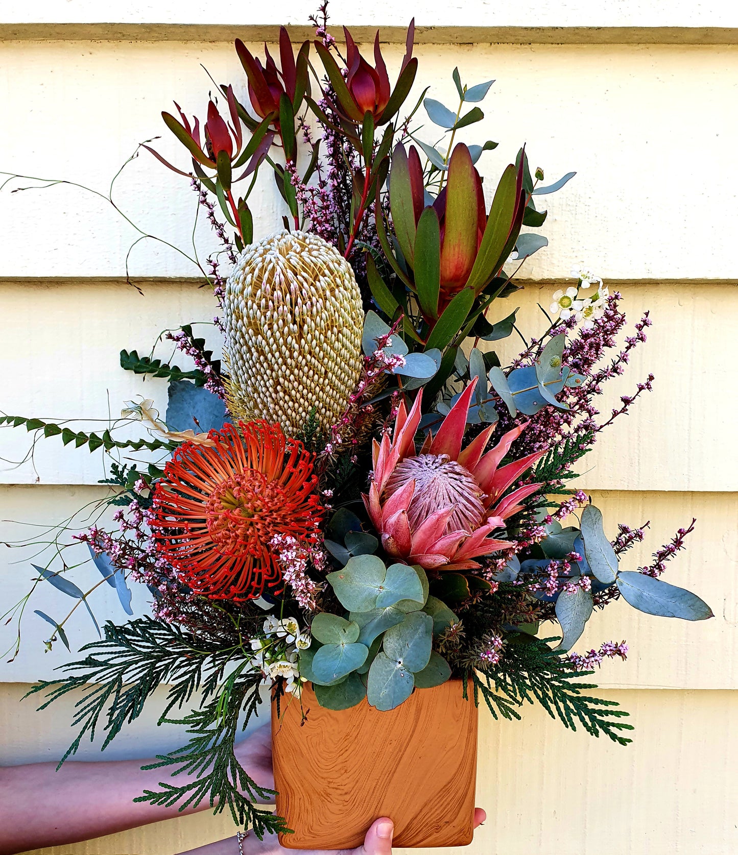 Rustic & Earthy pot / Seasonal Native Arrangement